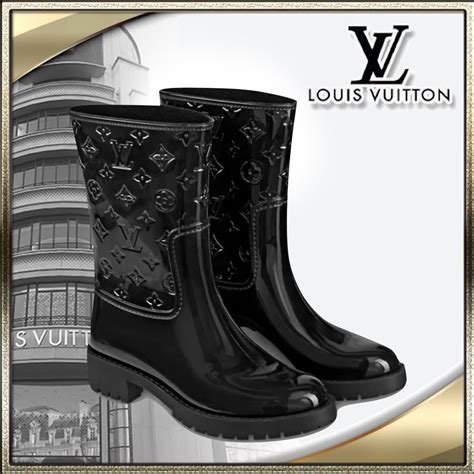 louis vuitton drops flat high boot|Products by Louis Vuitton: Drops Flat Half Rain Boot.